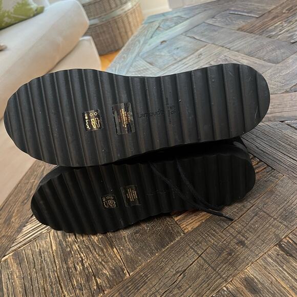 NWOT Women's Larroude Vail Tweed Nubuck Leather Ankle Platform Boots - Sz 9.5 - Picture 8 of 8